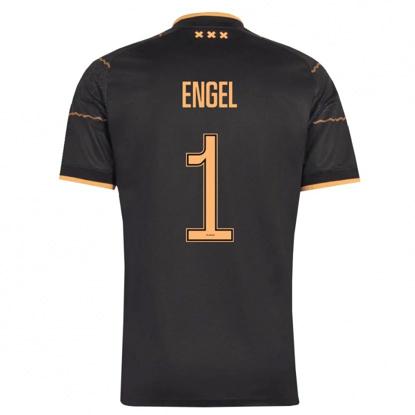 Danxen Mænd Mark Engel #1 Sort Orange Udebane Spillertrøjer 2026/27 Trøje T-Shirt