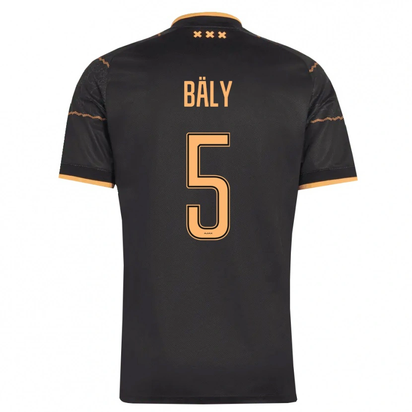 Danxen Mænd Darryl Bäly #5 Sort Orange Udebane Spillertrøjer 2026/27 Trøje T-Shirt