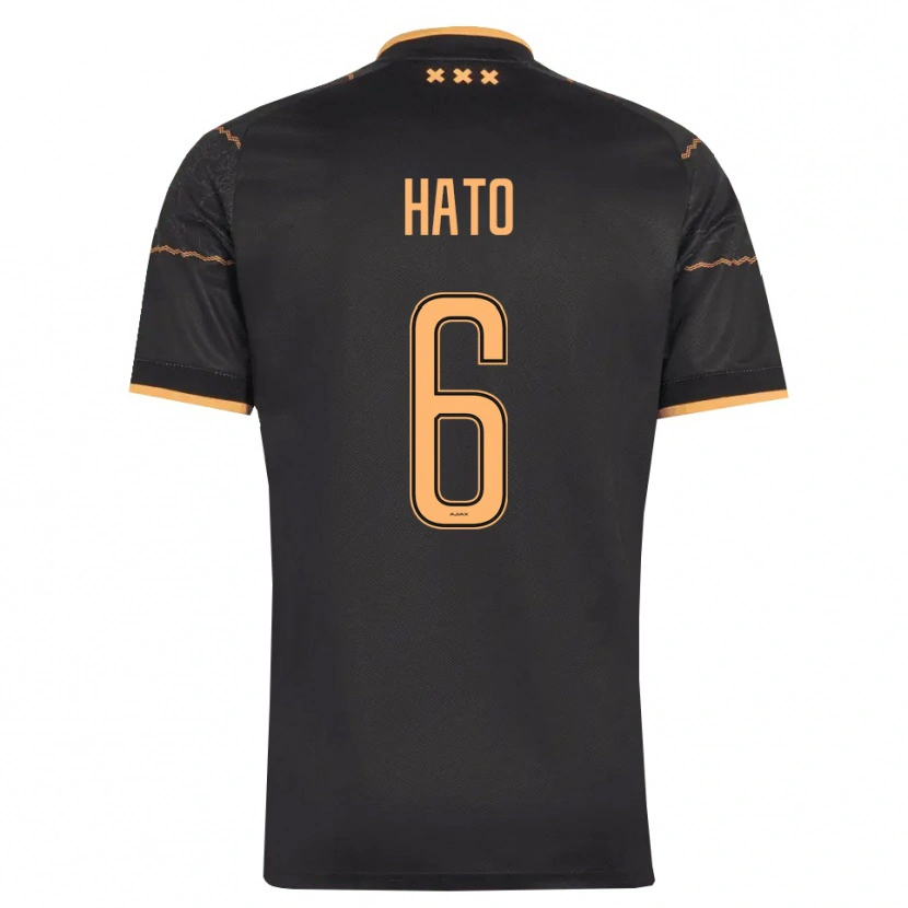 Danxen Mænd Elgyn Hato #6 Sort Orange Udebane Spillertrøjer 2026/27 Trøje T-Shirt
