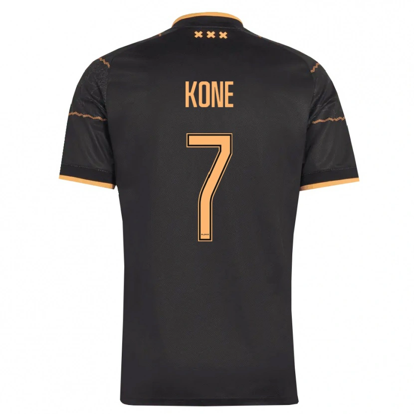 Danxen Mænd Samory Kone #7 Sort Orange Udebane Spillertrøjer 2026/27 Trøje T-Shirt
