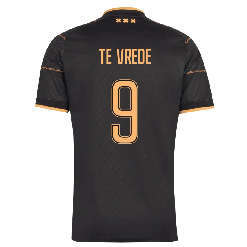 Danxen Mænd Mitchell Te Vrede #9 Sort Orange Udebane Spillertrøjer 2026/27 Trøje T-Shirt
