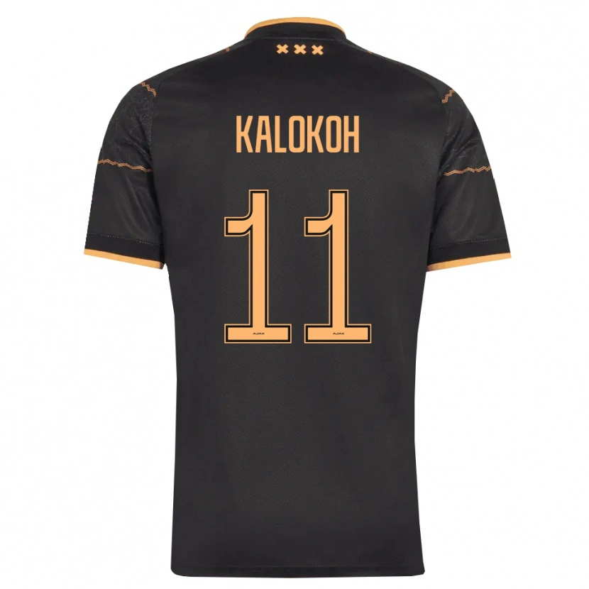Danxen Mænd David Kalokoh #11 Sort Orange Udebane Spillertrøjer 2026/27 Trøje T-Shirt
