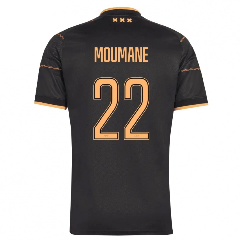 Danxen Mænd Anass Moumane #22 Sort Orange Udebane Spillertrøjer 2026/27 Trøje T-Shirt