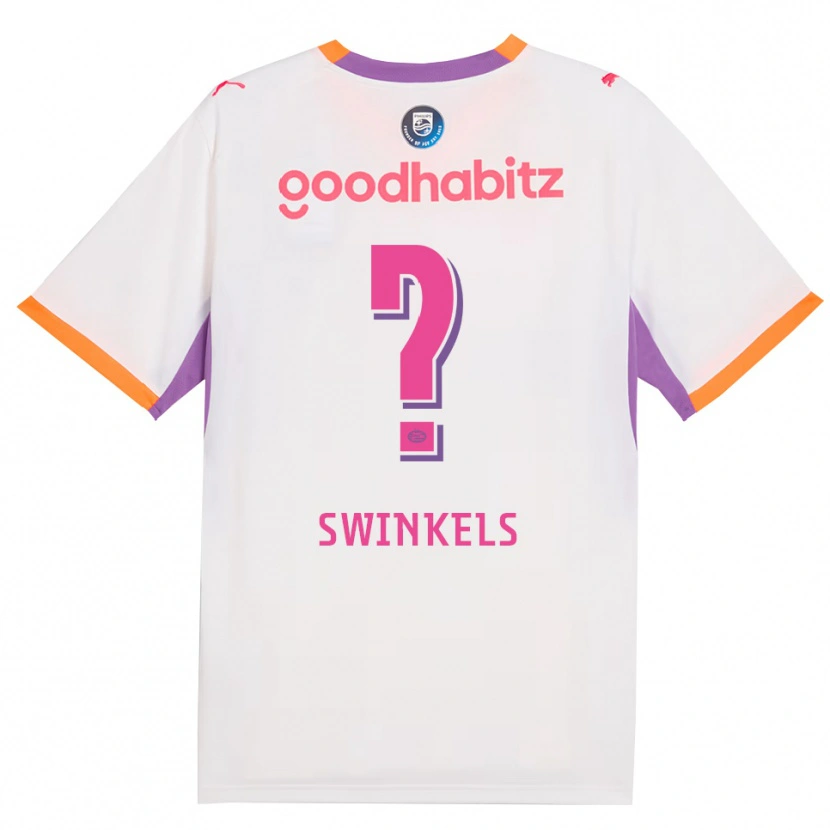 Danxen Mænd Michal Swinkels #0 Hvid Lilla Orange Udebane Spillertrøjer 2026/27 Trøje T-Shirt