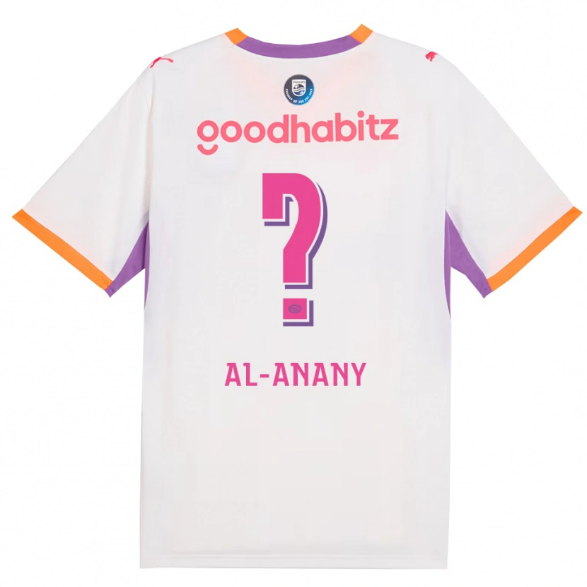 Danxen Mænd Yousif Al-Anany #0 Hvid Lilla Orange Udebane Spillertrøjer 2026/27 Trøje T-Shirt
