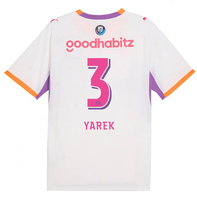 Danxen Mænd Yarek Gasiorowski #3 Hvid Lilla Orange Udebane Spillertrøjer 2026/27 Trøje T-Shirt