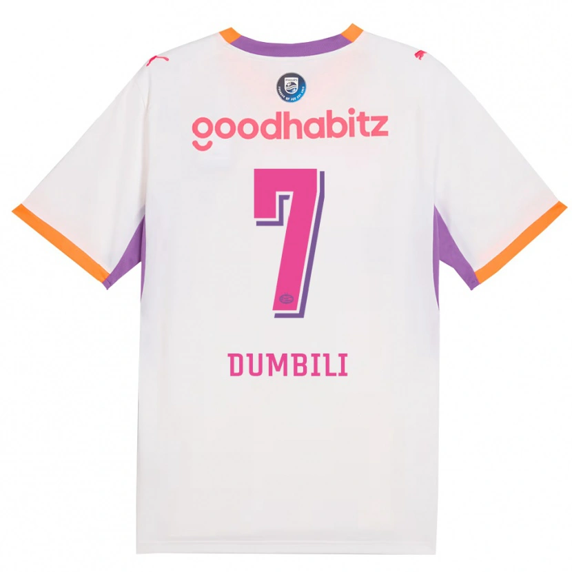Danxen Mænd Samuel Dumbili #7 Hvid Lilla Orange Udebane Spillertrøjer 2026/27 Trøje T-Shirt