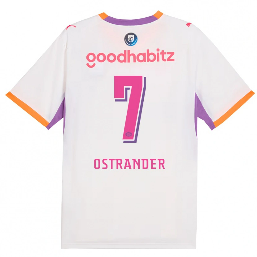 Danxen Mænd William Ostrander #7 Hvid Lilla Orange Udebane Spillertrøjer 2026/27 Trøje T-Shirt