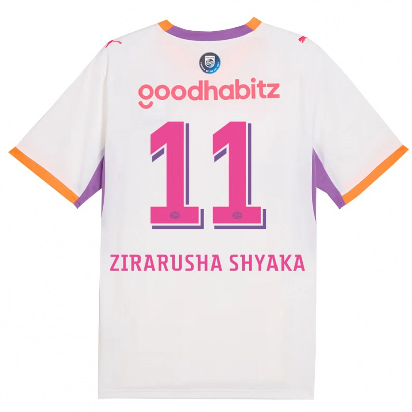 Danxen Mænd David Zirarusha Shyaka #11 Hvid Lilla Orange Udebane Spillertrøjer 2026/27 Trøje T-Shirt