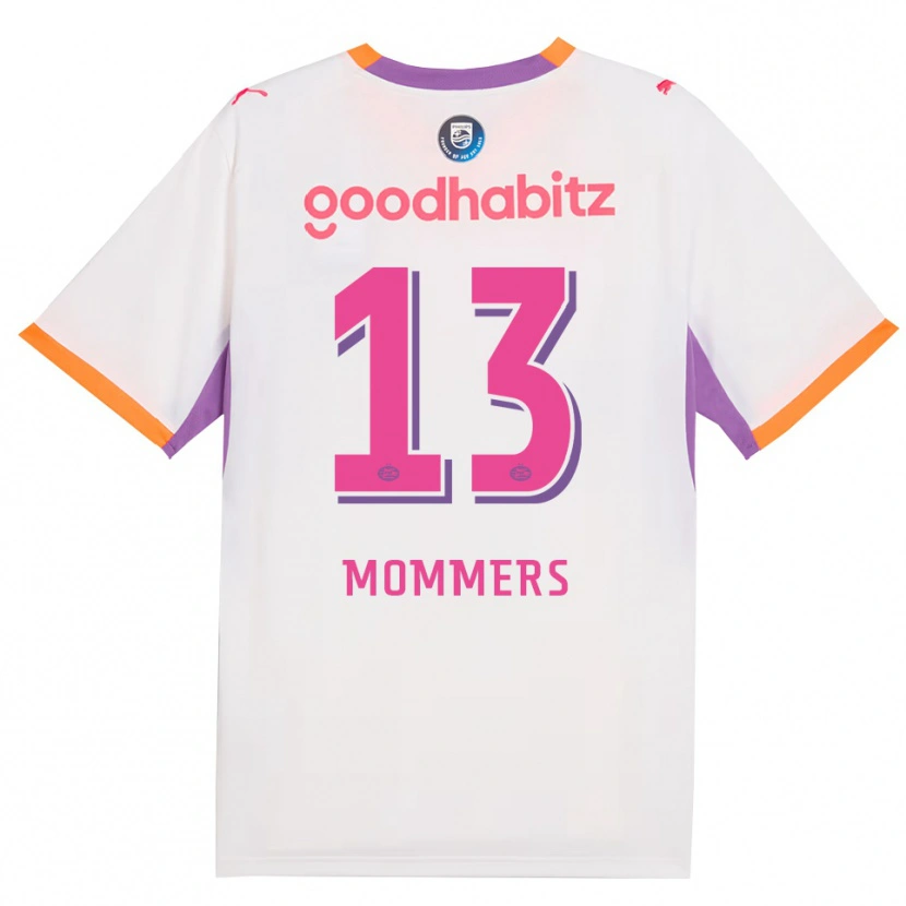Danxen Mænd Ryan Mommers #13 Hvid Lilla Orange Udebane Spillertrøjer 2026/27 Trøje T-Shirt