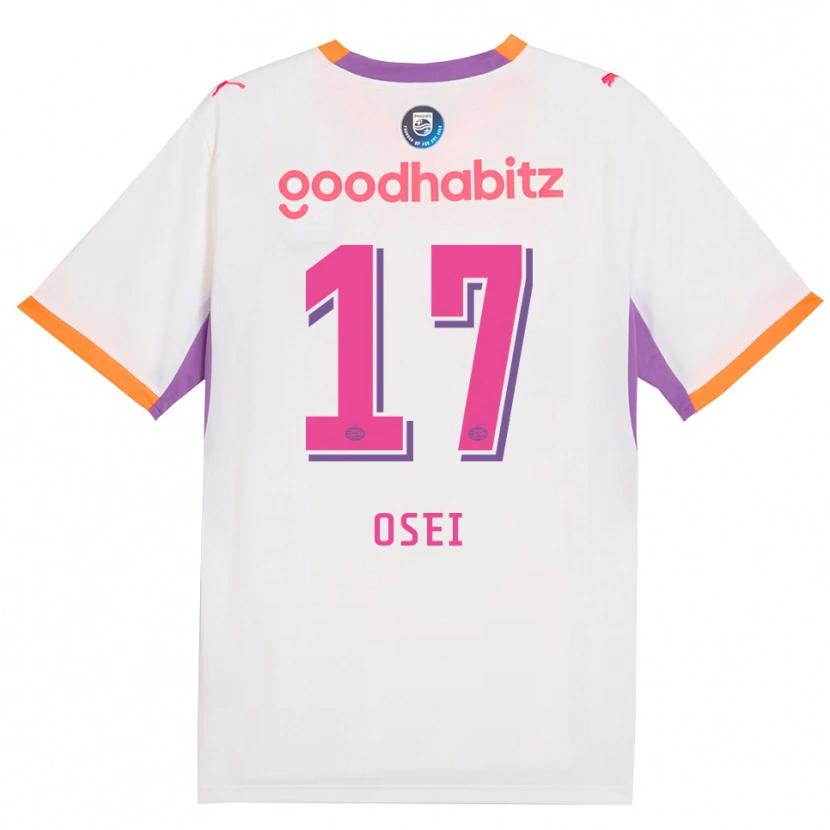 Danxen Mænd Micaiah Osei #17 Hvid Lilla Orange Udebane Spillertrøjer 2026/27 Trøje T-Shirt