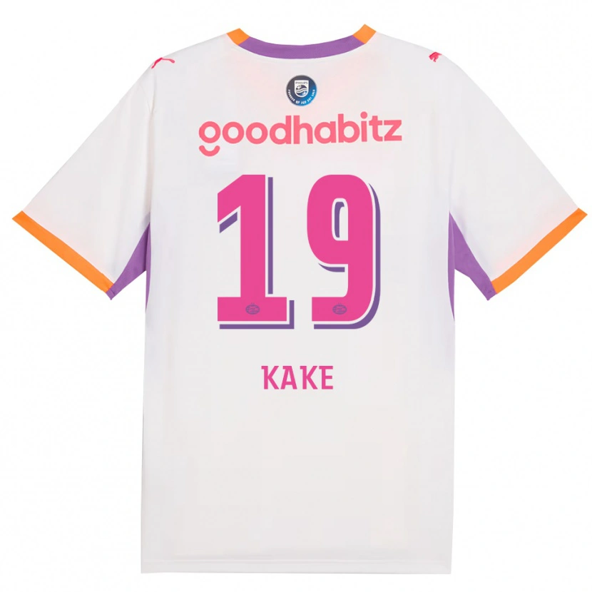 Danxen Mænd Souhel Kake #19 Hvid Lilla Orange Udebane Spillertrøjer 2026/27 Trøje T-Shirt