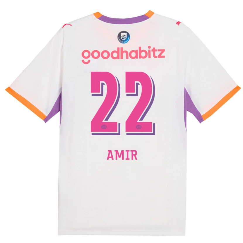 Danxen Mænd Amir Al-Anany #22 Hvid Lilla Orange Udebane Spillertrøjer 2026/27 Trøje T-Shirt