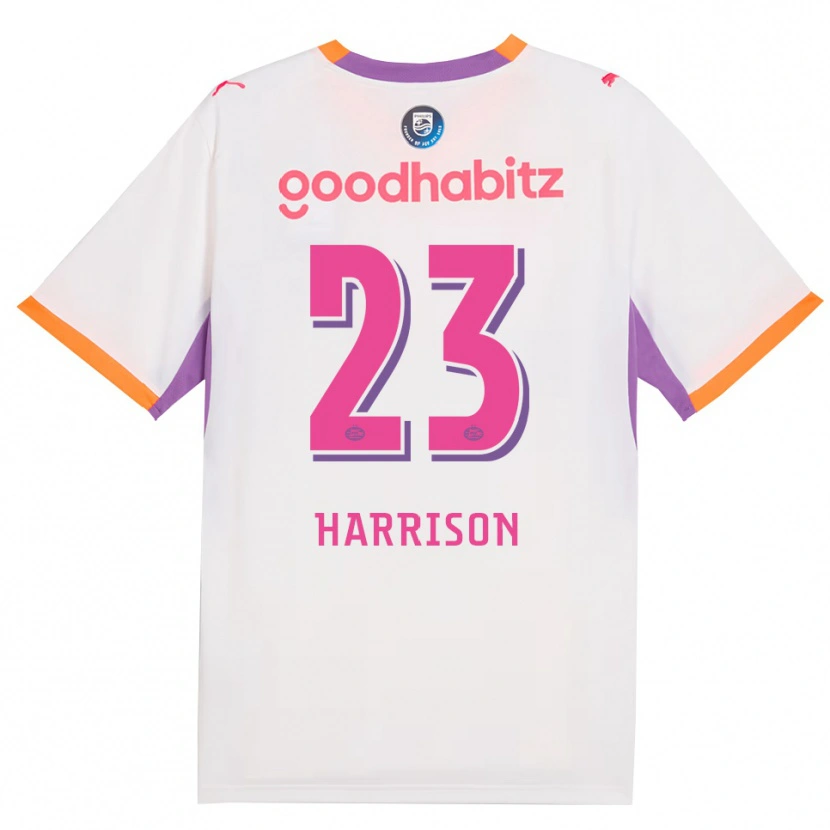 Danxen Mænd Amy Harrison #23 Hvid Lilla Orange Udebane Spillertrøjer 2026/27 Trøje T-Shirt