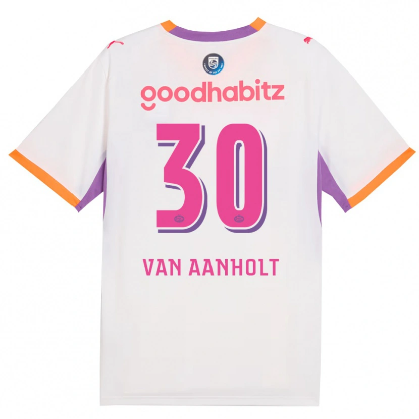 Danxen Mænd Patrick Van Aanholt #30 Hvid Lilla Orange Udebane Spillertrøjer 2026/27 Trøje T-Shirt