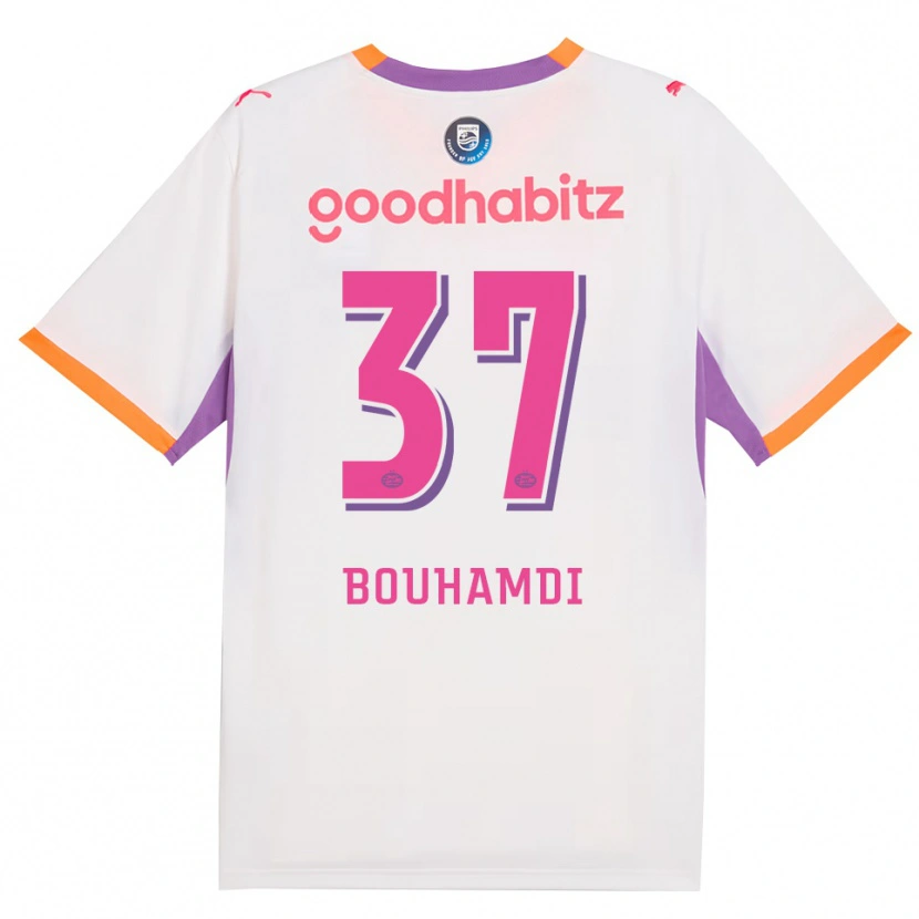 Danxen Mænd Amir Bouhamdi #37 Hvid Lilla Orange Udebane Spillertrøjer 2026/27 Trøje T-Shirt