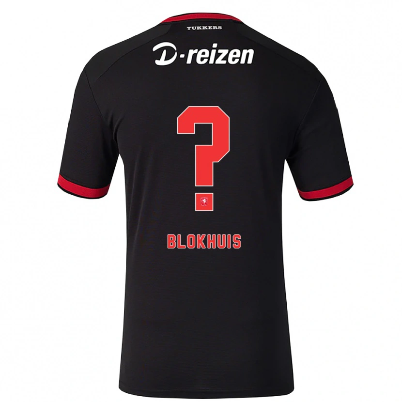Danxen Mænd Sil Blokhuis #0 Rød Hvid Sort Udebane Spillertrøjer 2026/27 Trøje T-Shirt