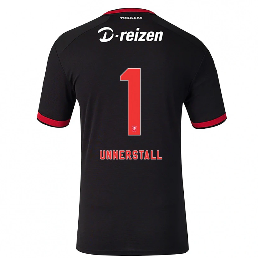 Danxen Mænd Lars Unnerstall #1 Rød Hvid Sort Udebane Spillertrøjer 2026/27 Trøje T-Shirt