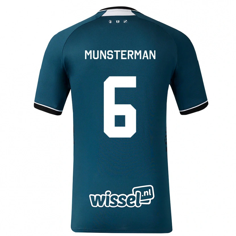 Danxen Mænd Marthe Munsterman #6 Mørkskifergrå Hvid Udebane Spillertrøjer 2026/27 Trøje T-Shirt