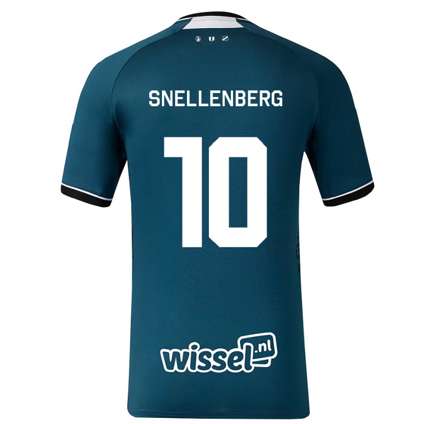 Danxen Mænd Maxime Snellenberg #10 Mørkskifergrå Hvid Udebane Spillertrøjer 2026/27 Trøje T-Shirt