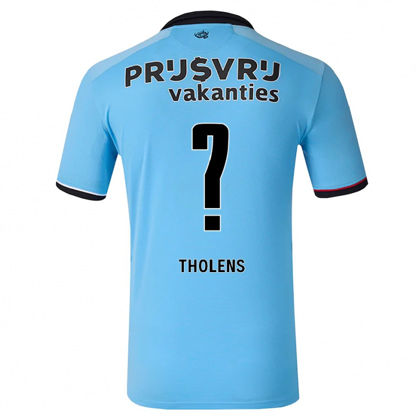 Danxen Mænd Justin Tholens #0 Dybhimmelblå Sort Rød Udebane Spillertrøjer 2026/27 Trøje T-Shirt