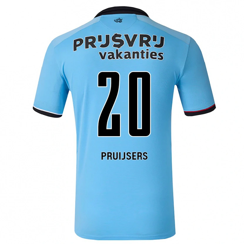Danxen Mænd Tom Pruijsers #20 Dybhimmelblå Sort Rød Udebane Spillertrøjer 2026/27 Trøje T-Shirt