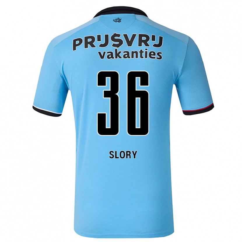 Danxen Mænd Jaden Slory #36 Dybhimmelblå Sort Rød Udebane Spillertrøjer 2026/27 Trøje T-Shirt