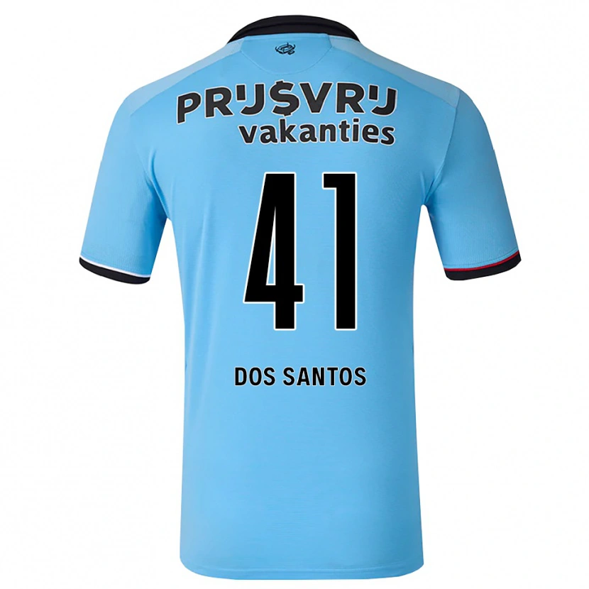 Danxen Mænd Giuliany Ben-David Dos Santos #41 Dybhimmelblå Sort Rød Udebane Spillertrøjer 2026/27 Trøje T-Shirt
