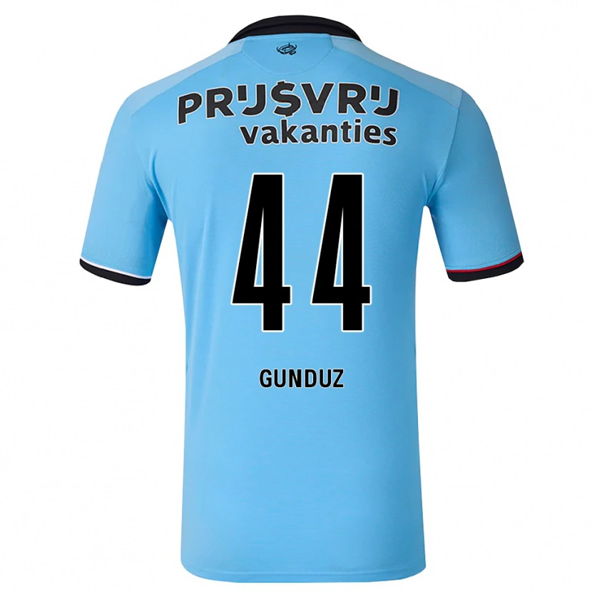 Danxen Mænd Omer Gunduz #44 Dybhimmelblå Sort Rød Udebane Spillertrøjer 2026/27 Trøje T-Shirt