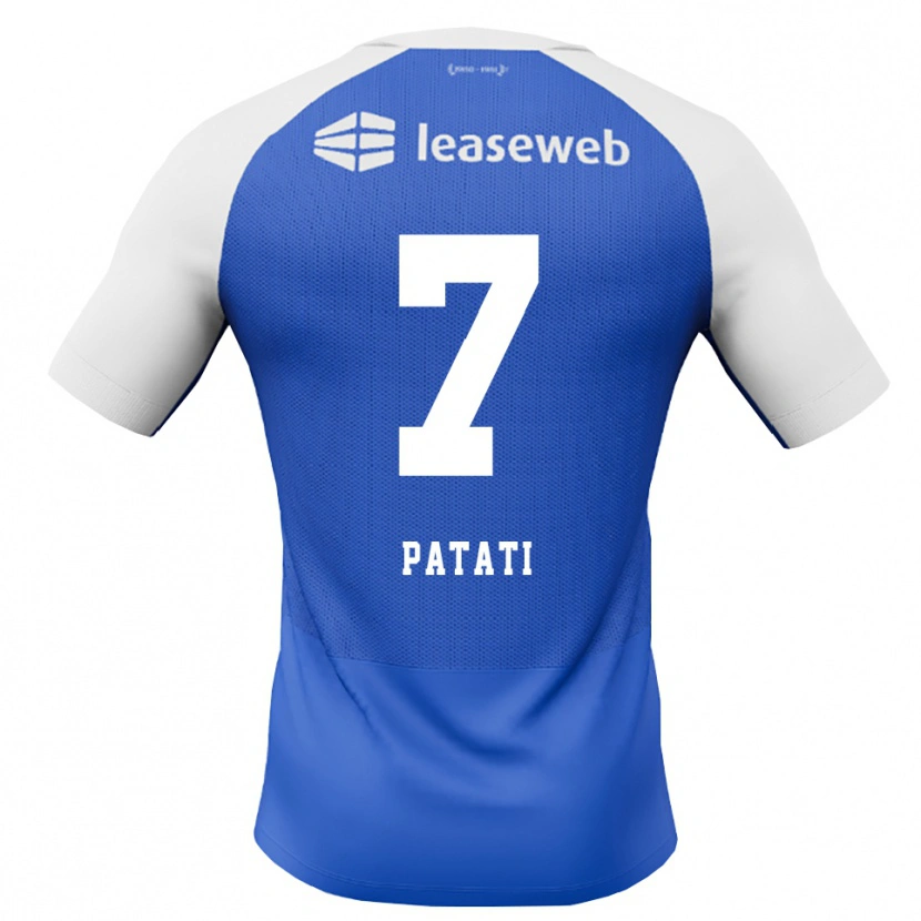 Danxen Mænd Weslley Patati #7 Jægerblå Rød Hvid Udebane Spillertrøjer 2026/27 Trøje T-Shirt