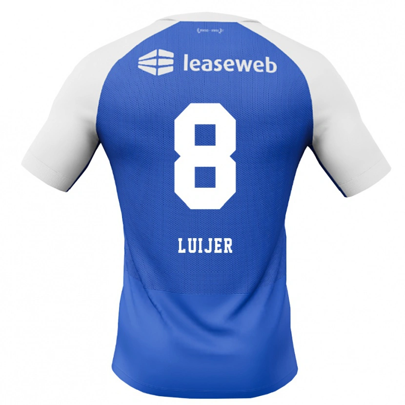 Danxen Mænd Rick Luijer #8 Jægerblå Rød Hvid Udebane Spillertrøjer 2026/27 Trøje T-Shirt