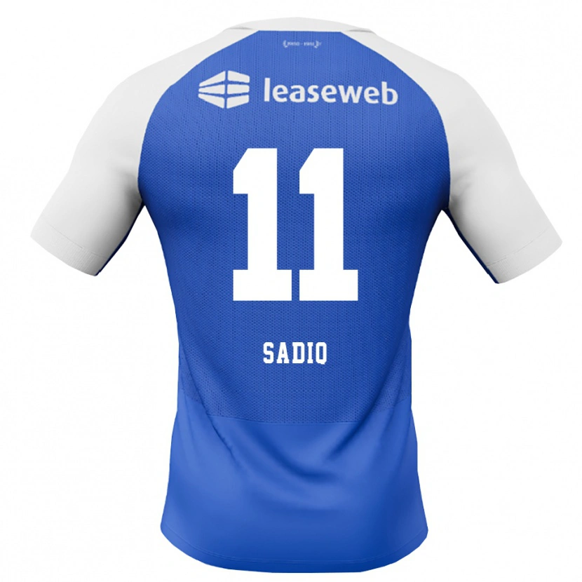 Danxen Mænd Ibrahim Sadiq #11 Jægerblå Rød Hvid Udebane Spillertrøjer 2026/27 Trøje T-Shirt