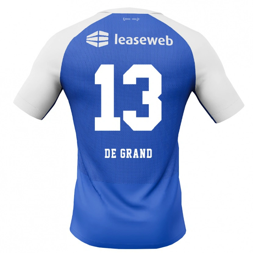 Danxen Mænd Sam De Grand #13 Jægerblå Rød Hvid Udebane Spillertrøjer 2026/27 Trøje T-Shirt