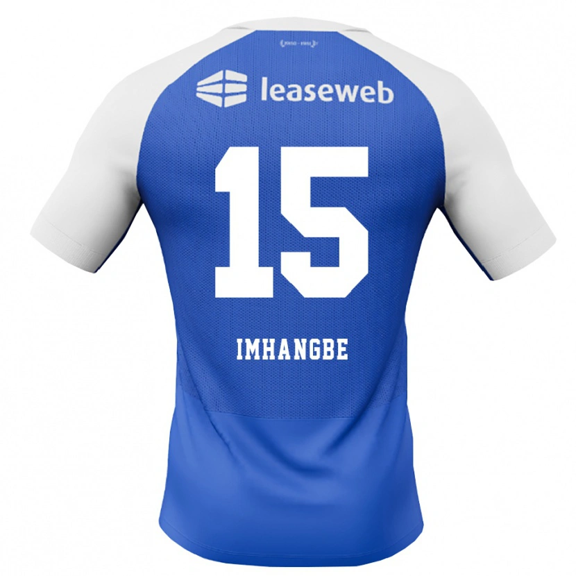 Danxen Mænd Amani Imhangbe #15 Jægerblå Rød Hvid Udebane Spillertrøjer 2026/27 Trøje T-Shirt
