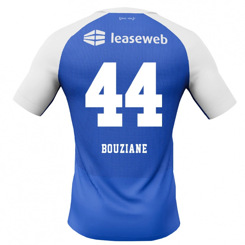 Danxen Mænd Wassim Bouziane #44 Jægerblå Rød Hvid Udebane Spillertrøjer 2026/27 Trøje T-Shirt