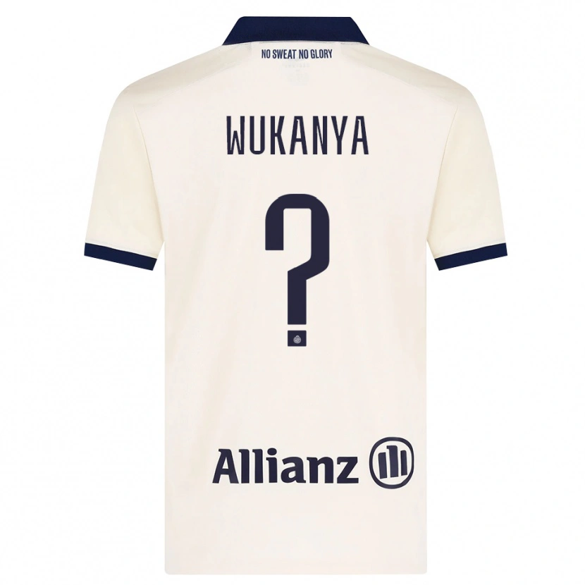 Danxen Mænd Stéphane Wukanya #0 Beige Sort Udebane Spillertrøjer 2026/27 Trøje T-Shirt