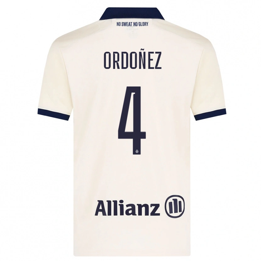 Danxen Mænd Joel Ordóñez #4 Beige Sort Udebane Spillertrøjer 2026/27 Trøje T-Shirt