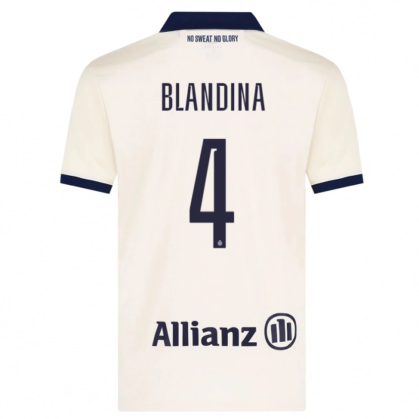 Danxen Mænd Noham Blandina #4 Beige Sort Udebane Spillertrøjer 2026/27 Trøje T-Shirt