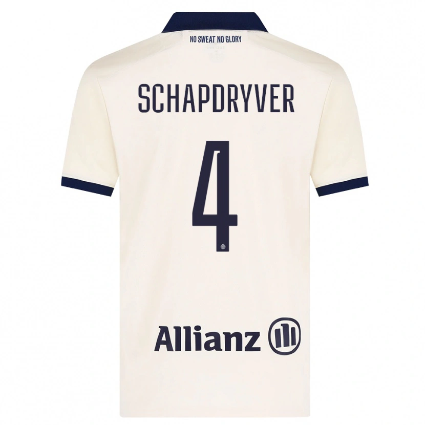 Danxen Mænd Emely Schapdryver #4 Beige Sort Udebane Spillertrøjer 2026/27 Trøje T-Shirt