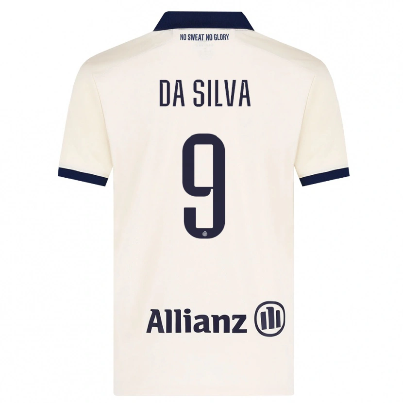 Danxen Mænd Jessi Da Silva #9 Beige Sort Udebane Spillertrøjer 2026/27 Trøje T-Shirt