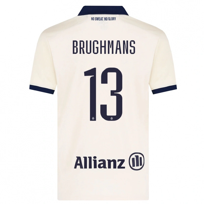 Danxen Mænd Beau Brughmans #13 Beige Sort Udebane Spillertrøjer 2026/27 Trøje T-Shirt