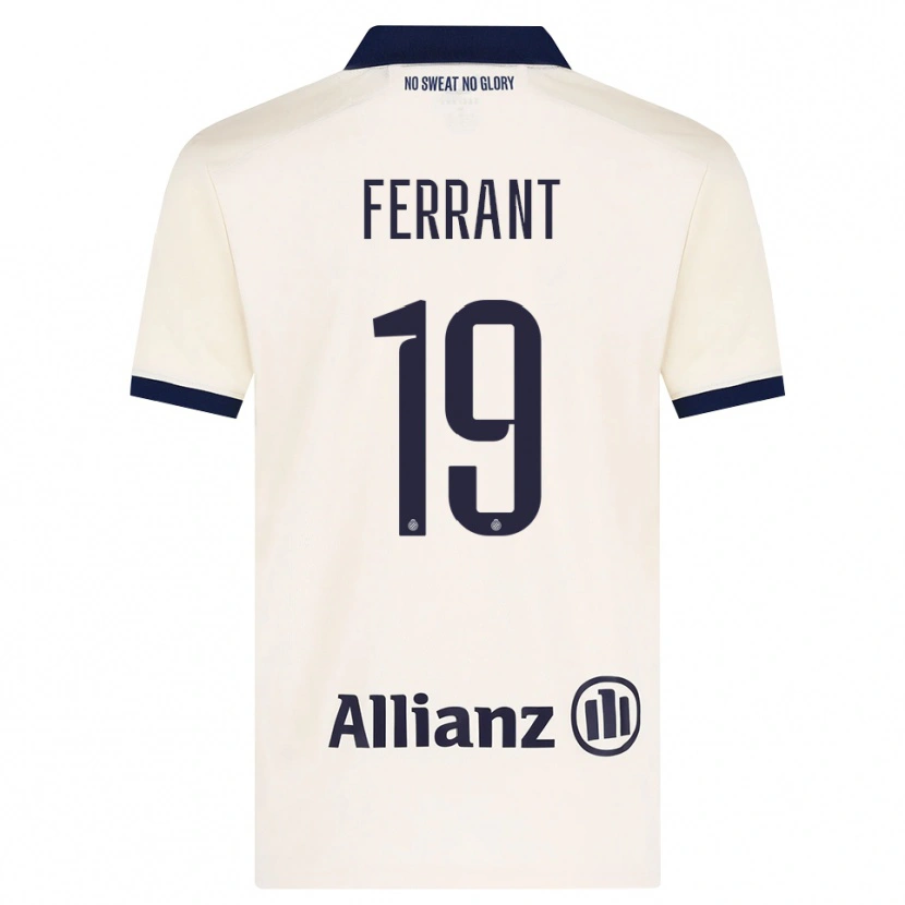 Danxen Mænd Lyen Ferrant #19 Beige Sort Udebane Spillertrøjer 2026/27 Trøje T-Shirt
