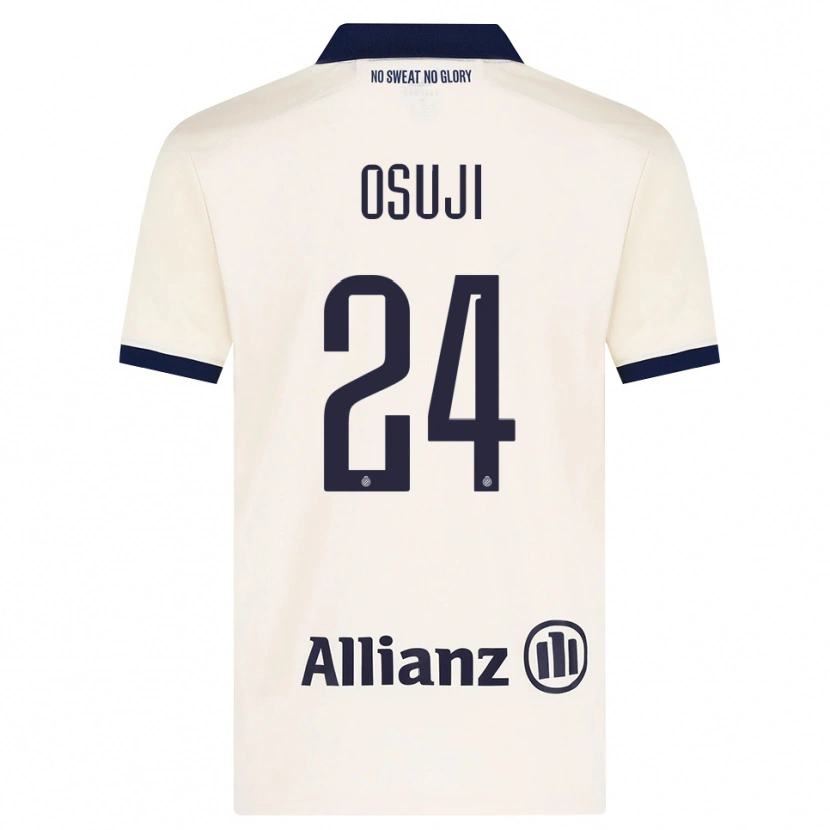 Danxen Mænd Vince Osuji #24 Beige Sort Udebane Spillertrøjer 2026/27 Trøje T-Shirt