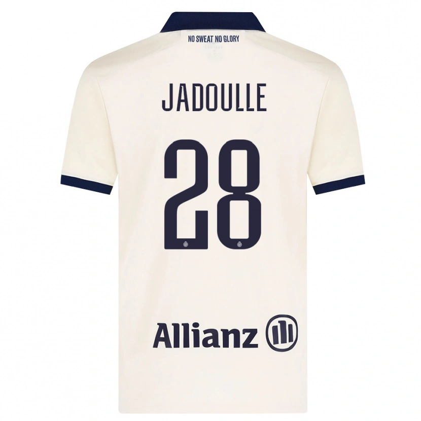 Danxen Mænd Romane Jadoulle #28 Beige Sort Udebane Spillertrøjer 2026/27 Trøje T-Shirt