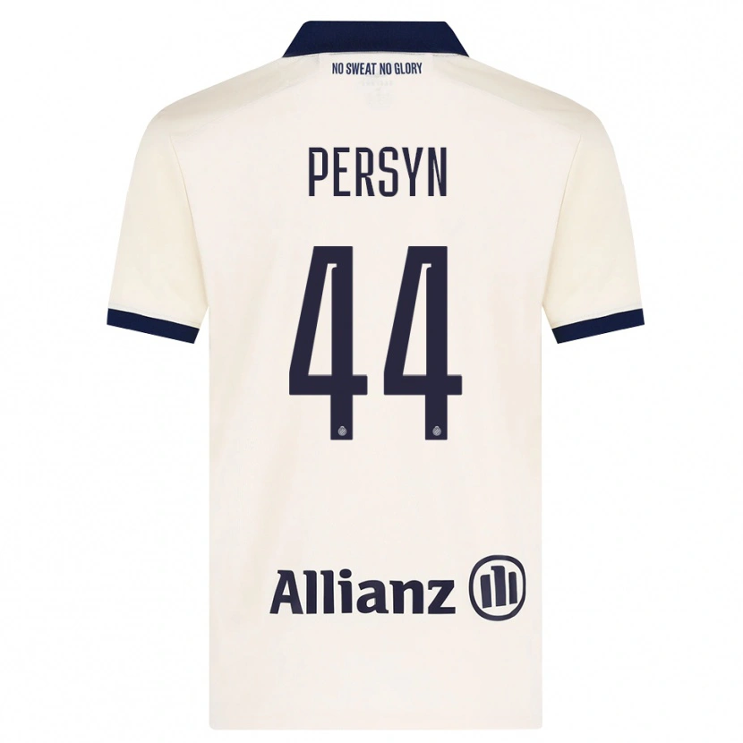 Danxen Mænd Noor Persyn #44 Beige Sort Udebane Spillertrøjer 2026/27 Trøje T-Shirt