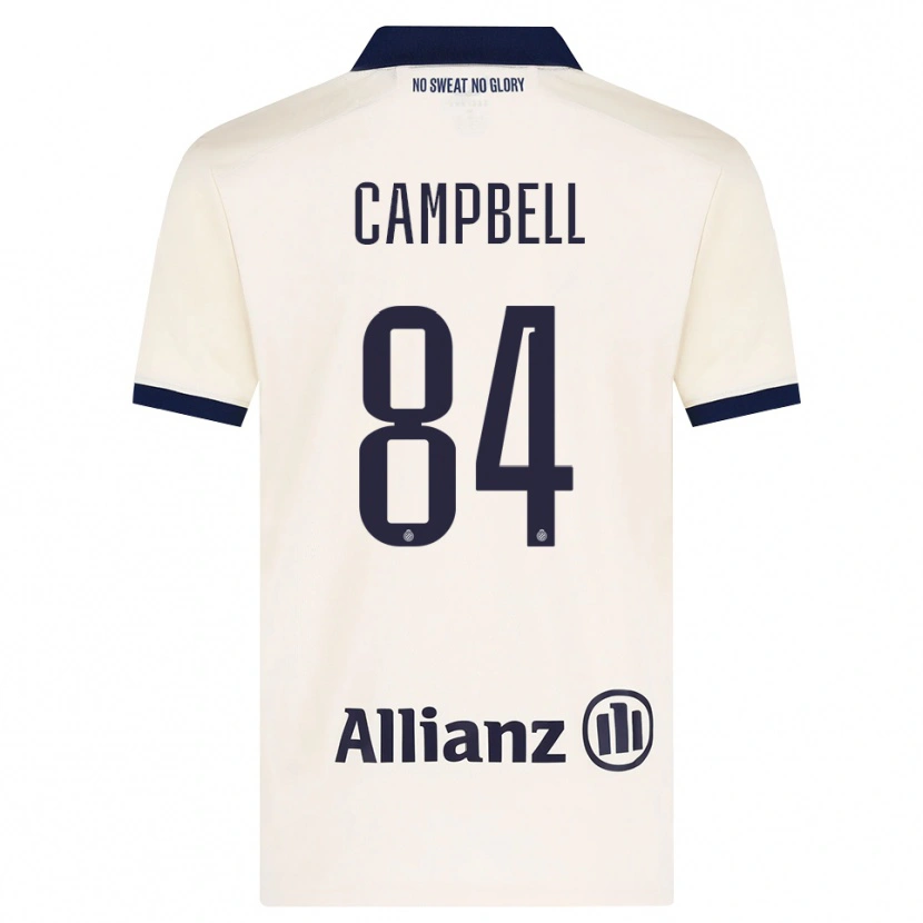 Danxen Mænd Shandre Campbell #84 Beige Sort Udebane Spillertrøjer 2026/27 Trøje T-Shirt