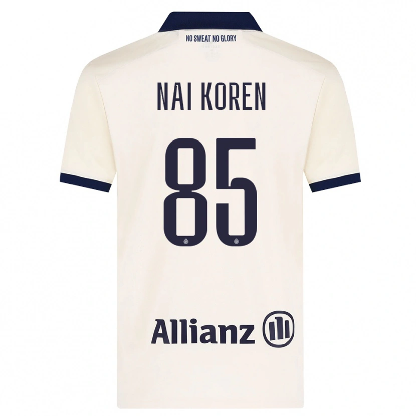 Danxen Mænd Tian Nai Koren #85 Beige Sort Udebane Spillertrøjer 2026/27 Trøje T-Shirt