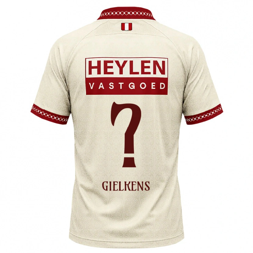 Danxen Mænd Mathijs Gielkens #0 Beige Rød Udebane Spillertrøjer 2026/27 Trøje T-Shirt