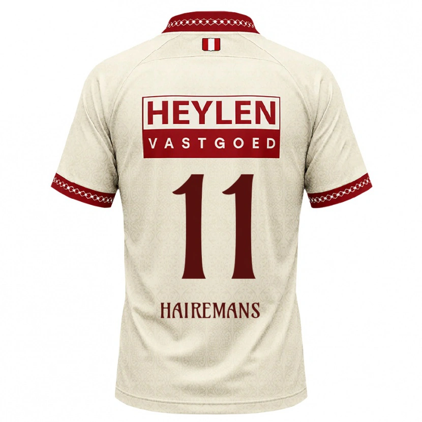 Danxen Mænd Geoffry Hairemans #11 Beige Rød Udebane Spillertrøjer 2026/27 Trøje T-Shirt