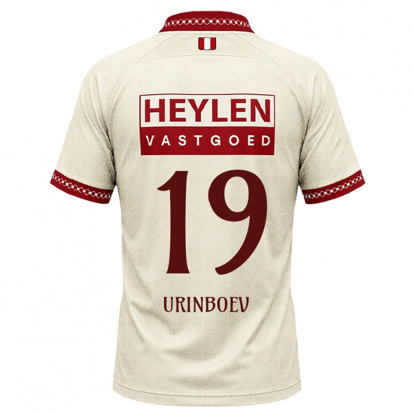 Danxen Mænd Mukhammadali Urinboev #19 Beige Rød Udebane Spillertrøjer 2026/27 Trøje T-Shirt